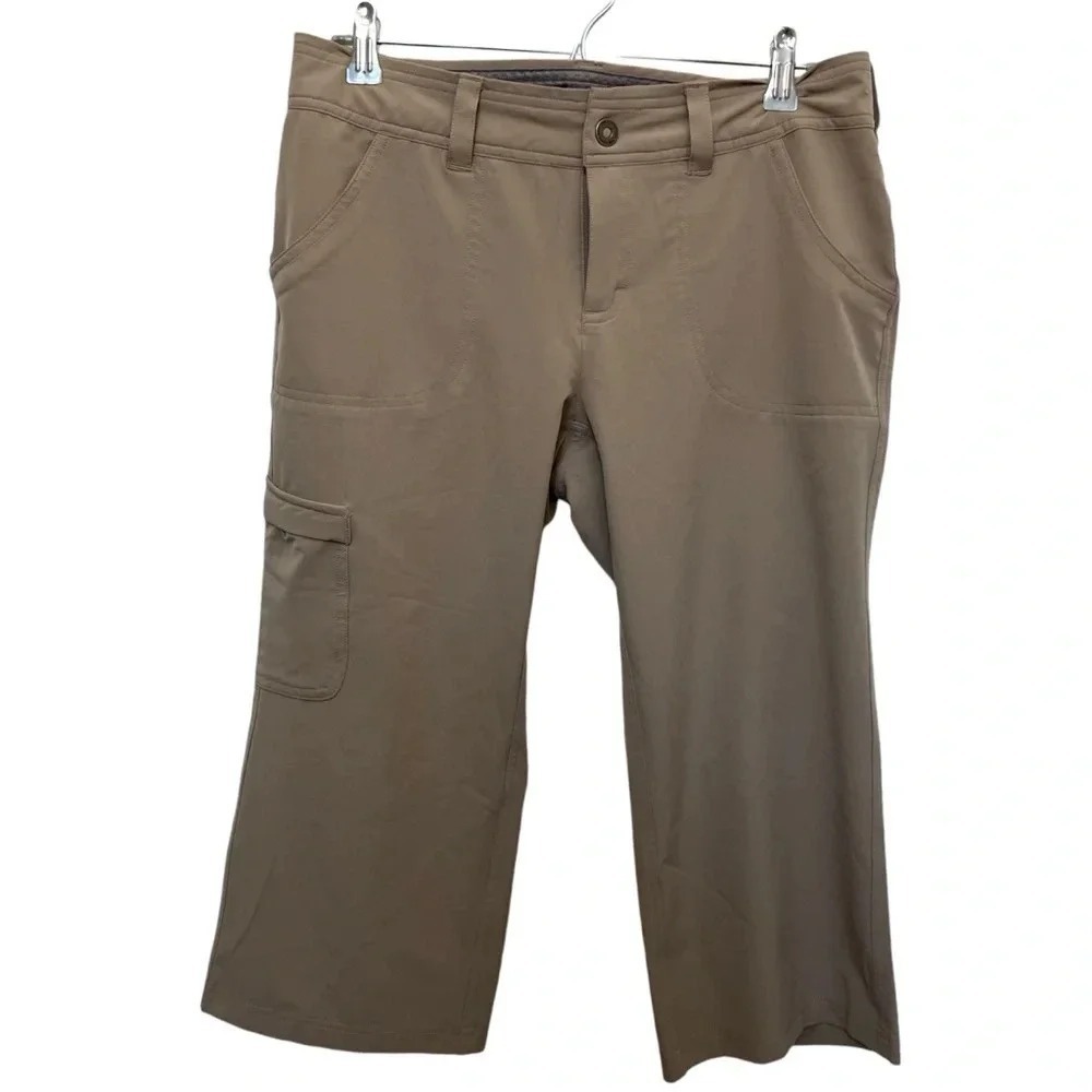 The North Face‎ Aphrodite 2.0 Tan Khaki Cargo Cropped Hiking Pants Womens 6
